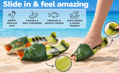 Fish Slippers That Make Everyone Laugh